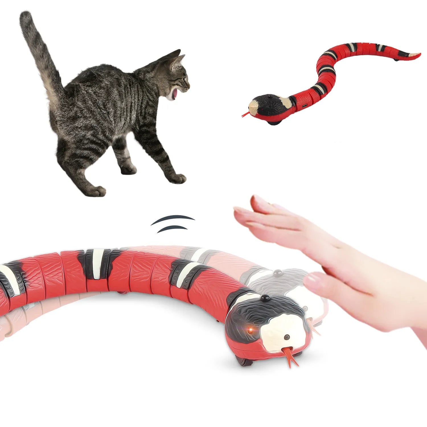 Interaktivt smart slangelegetøj til kæledyr