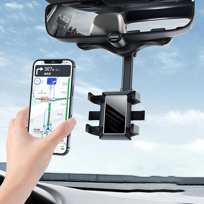 360° drejelig udtrækkelig telefonholder til bilen