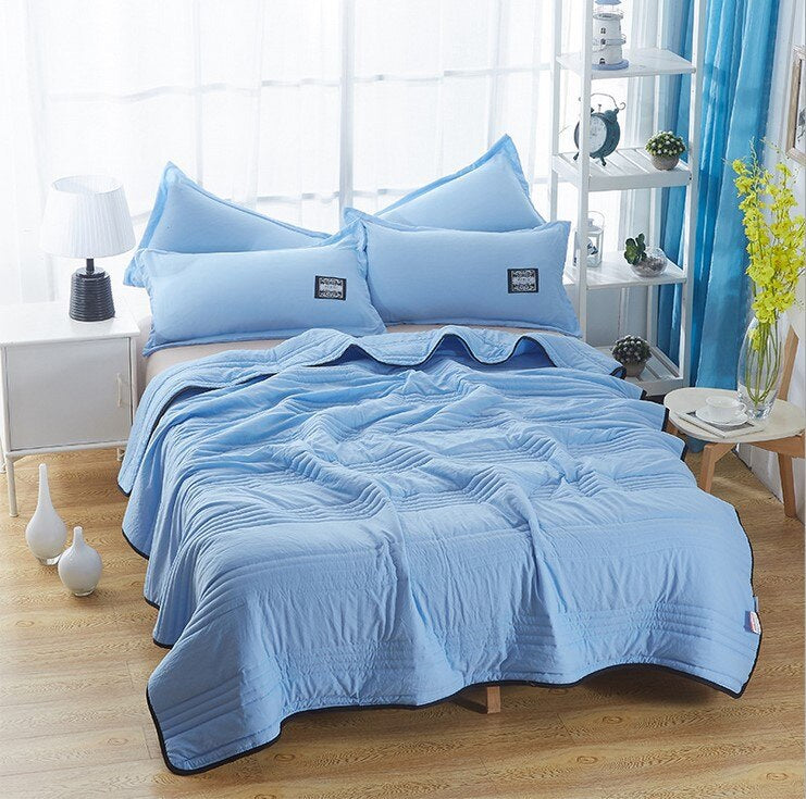 Komfortabelt quiltet sommer-sengetøj