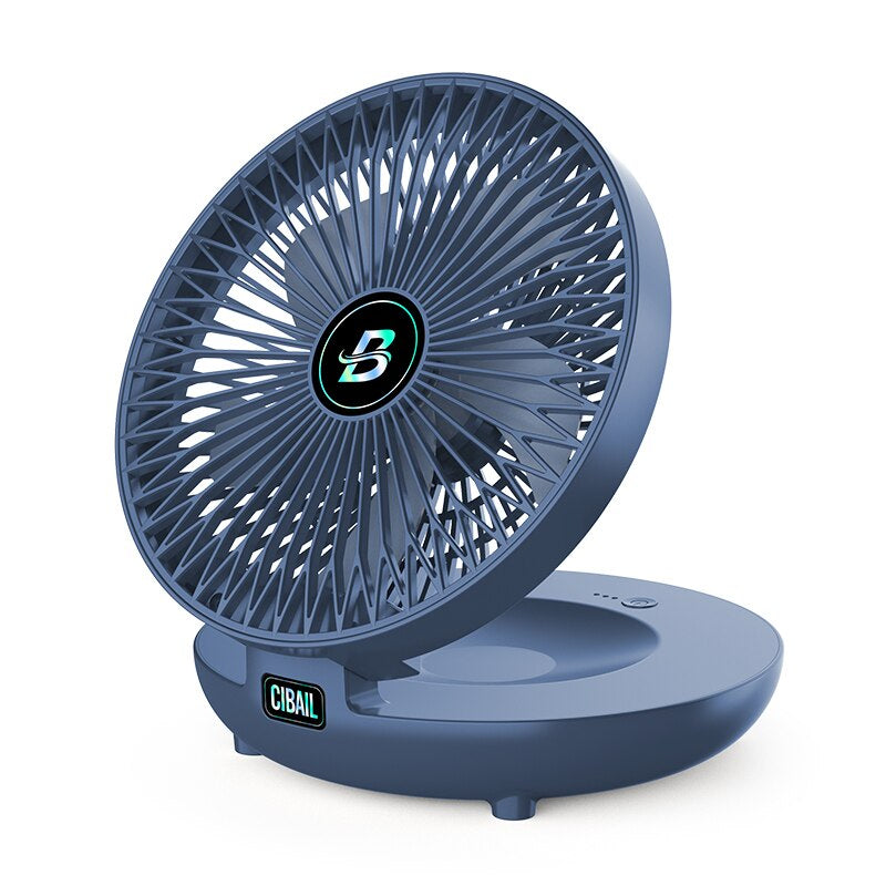 Bærbar genopladelig ventilator