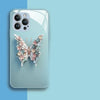 Fladt 3D sommerfugle iPhone-etui