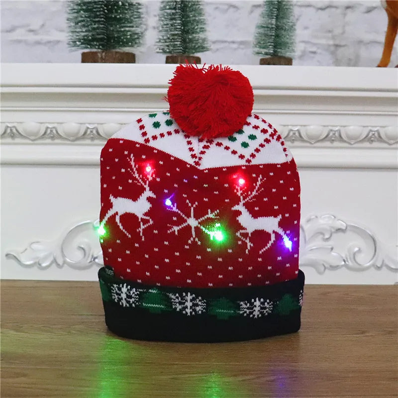 LED-strikket julehue