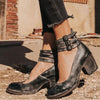 Alexa | Vintage sko med hæl til kvinder