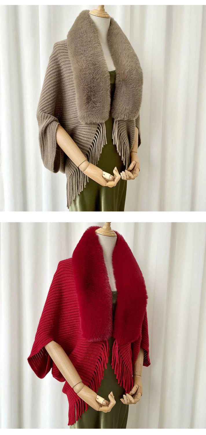 Elegant strikket tørklæde til vinteren