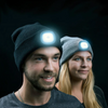 Strikket hat | Med LED-belysning