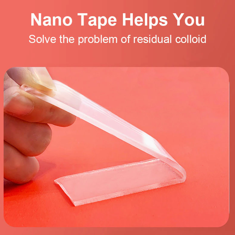 Genanvendeligt Dobbeltklæbende Nanotape