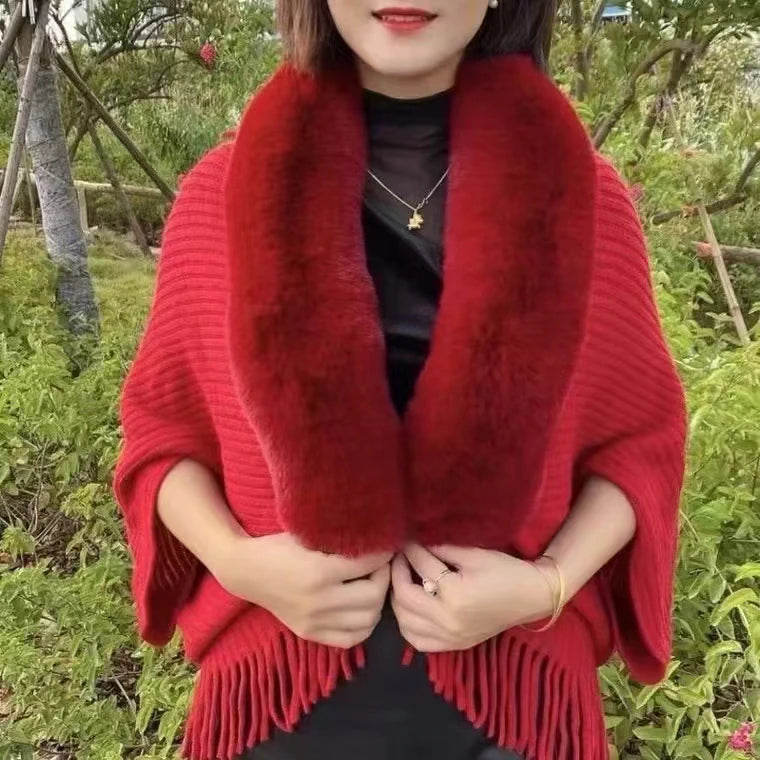 Elegant strikket tørklæde til vinteren